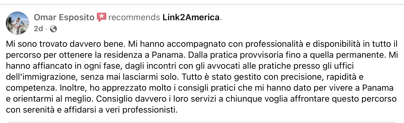 Recensione Omar Link2Panama 